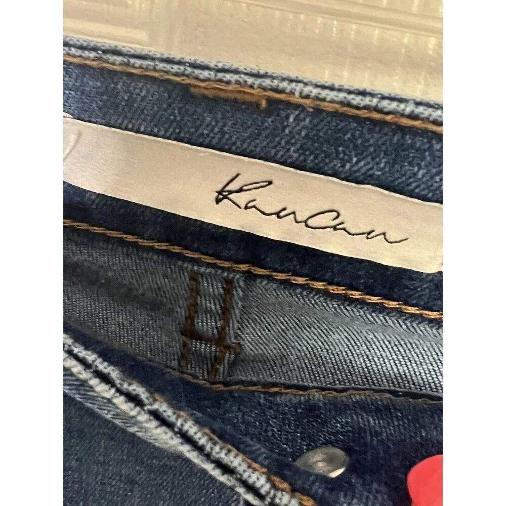 KanCan Juniors' Size 3 w25 Blue Denim Distressed Ankle Skinny Jeans - Picture 5 of 7